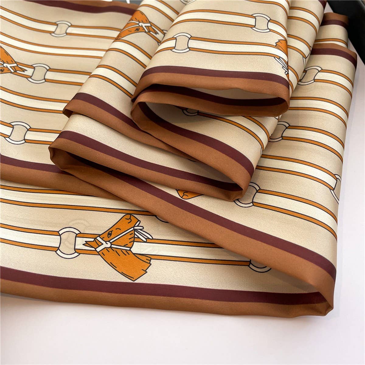 Skinny Silk Scarf for Hair, Neck or Bag Wrap_CWASC1512🎗️