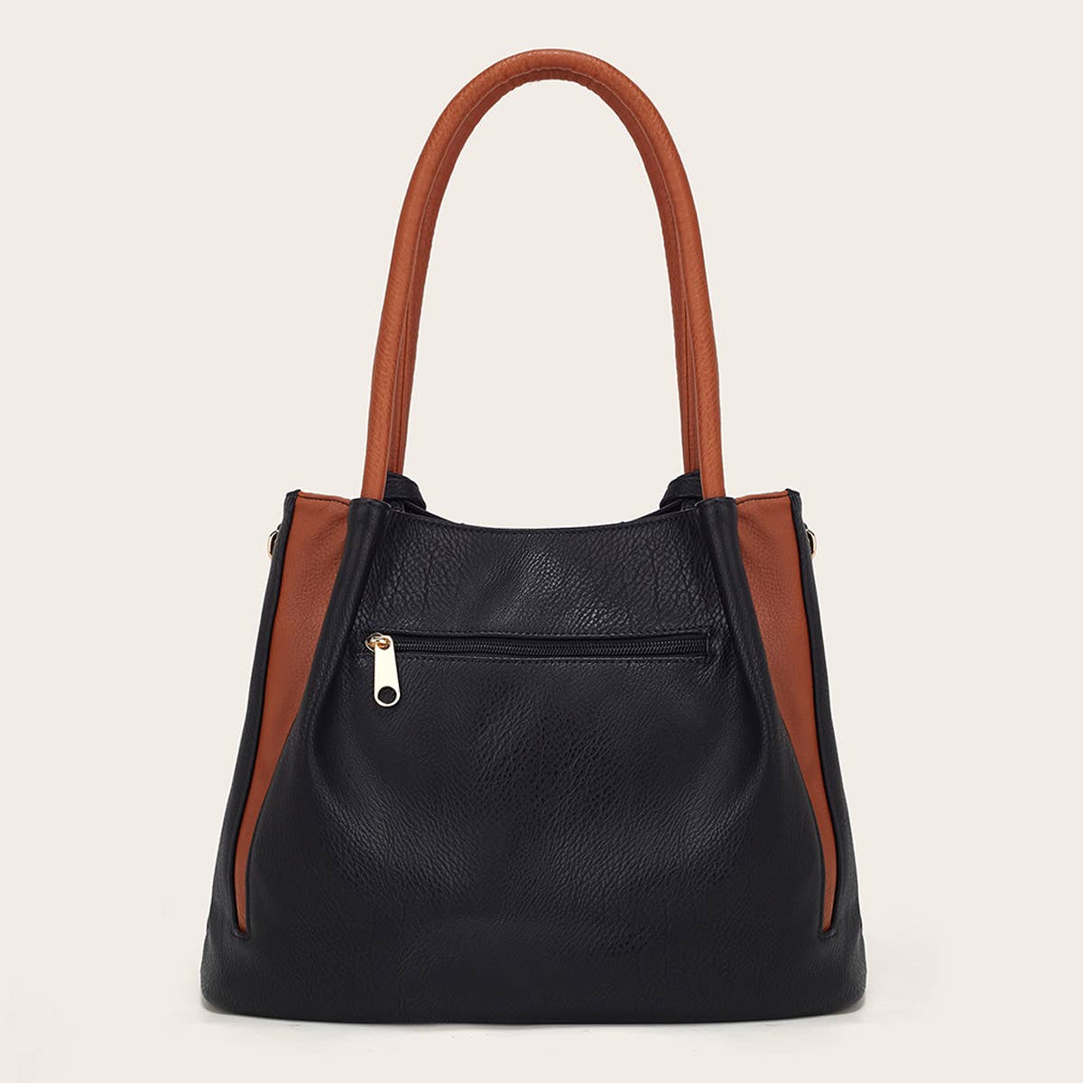 CONTRAST COLOR LYCHEE SHOULDER BAG_CWAB2661