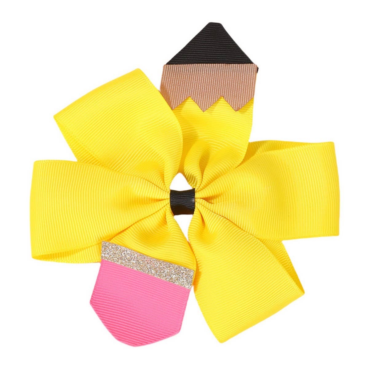 Baby Bow Hair Clip with Pencil Pattern ??Handmade_CWAHA6710