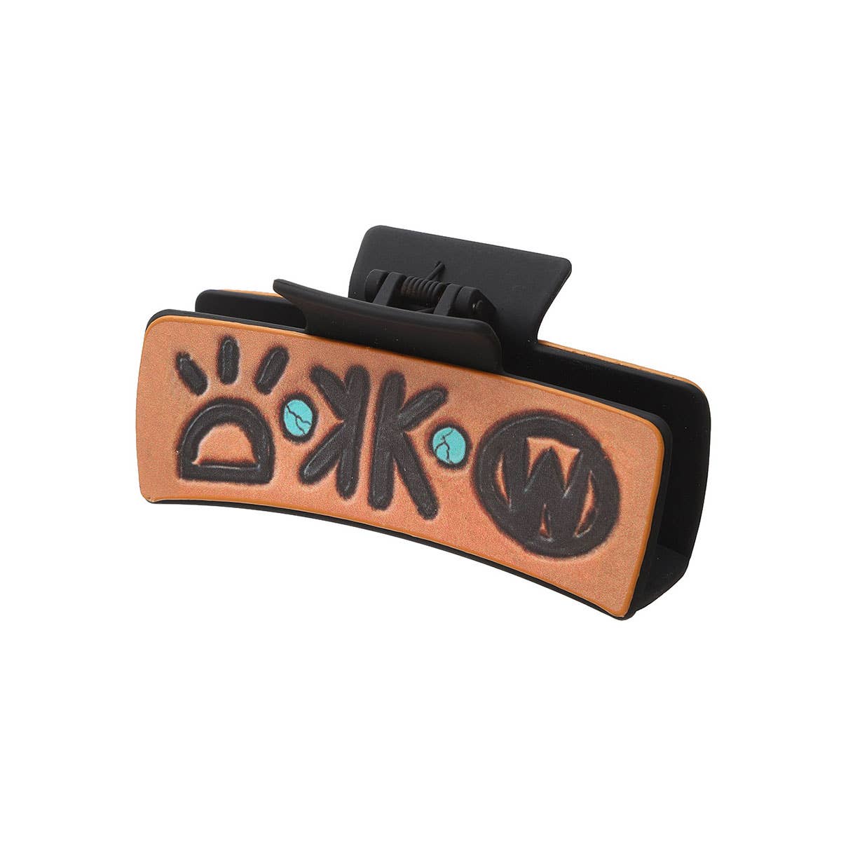 Western Leather Hair Claw - Cactus Butterfly Clip