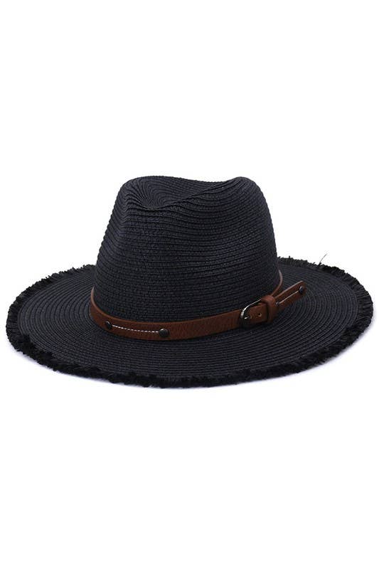 BELT BAND TRENDY STRAW HAT_CWAH108