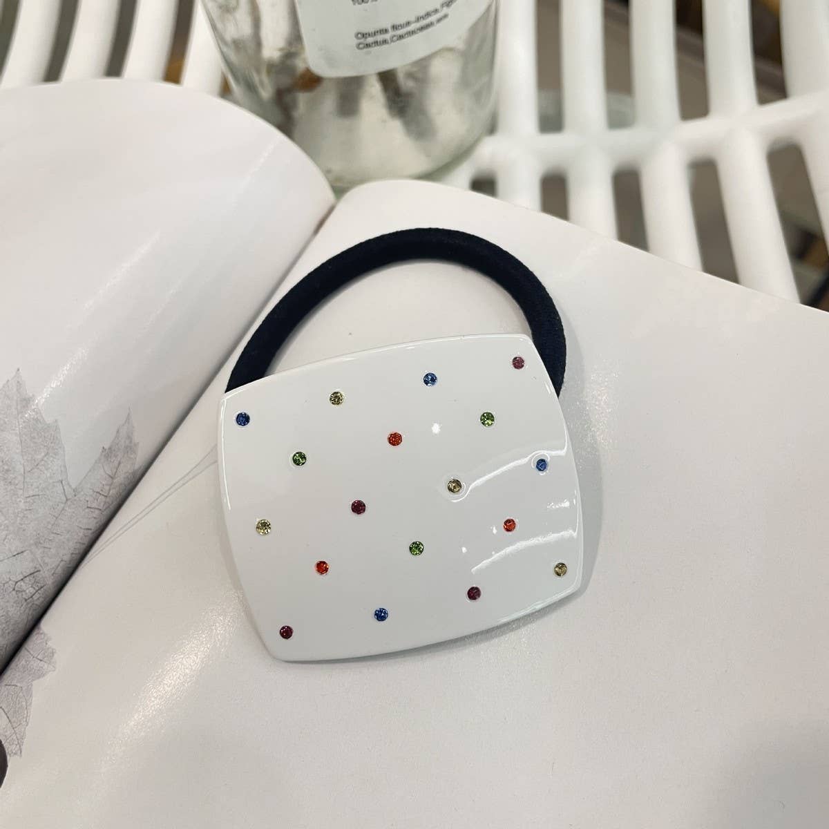 CWAHA5119_COLORED DIAMOND HEART HIGH-END DOPAMINE HAIRBAND