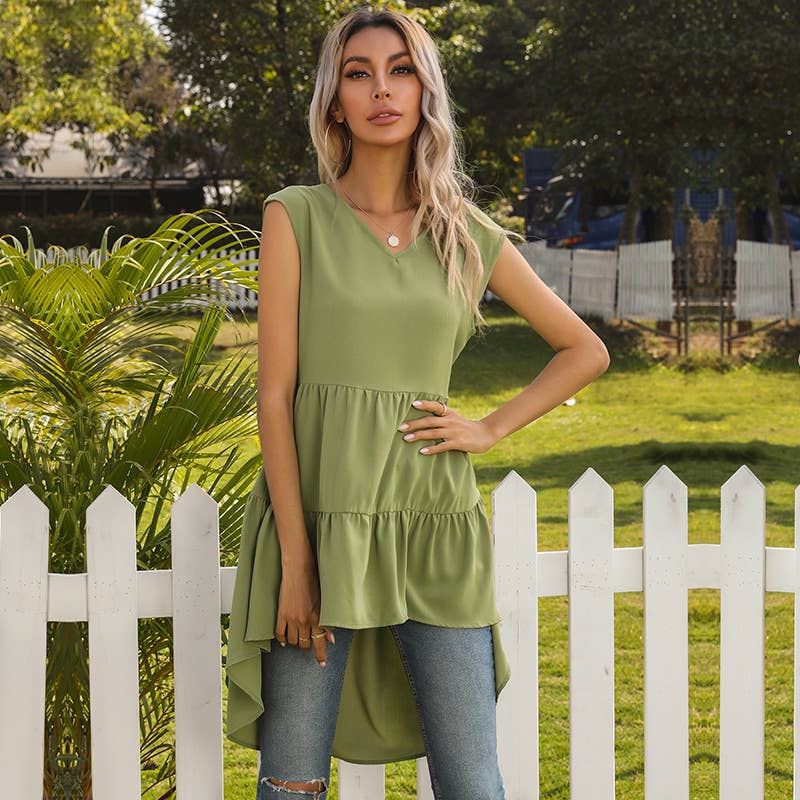 Irregular slim-fit dress