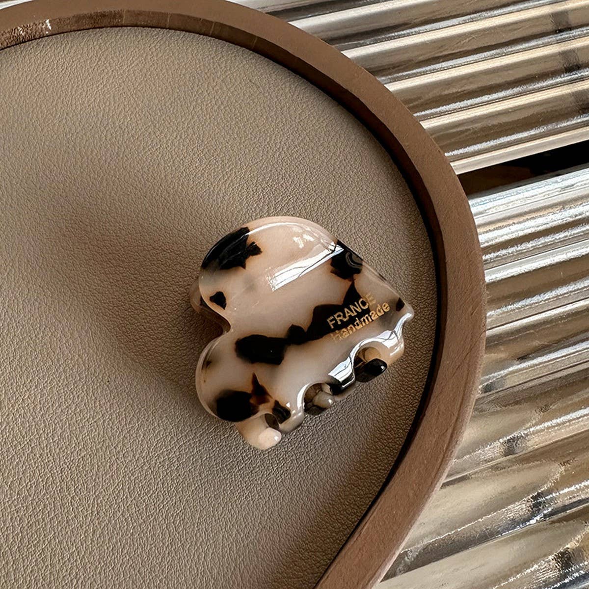 Mini Heart Acetate Hair Claw - French Chic Clip