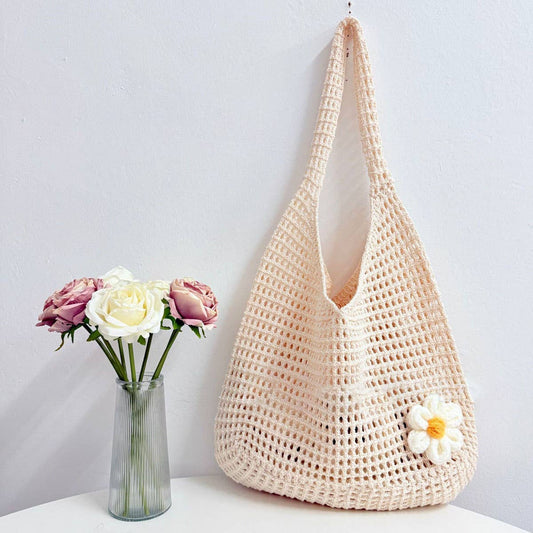 CUAB00625_2025 BOHO KNIT TOTE BAG LARGE CAPACITY BEACH BAG