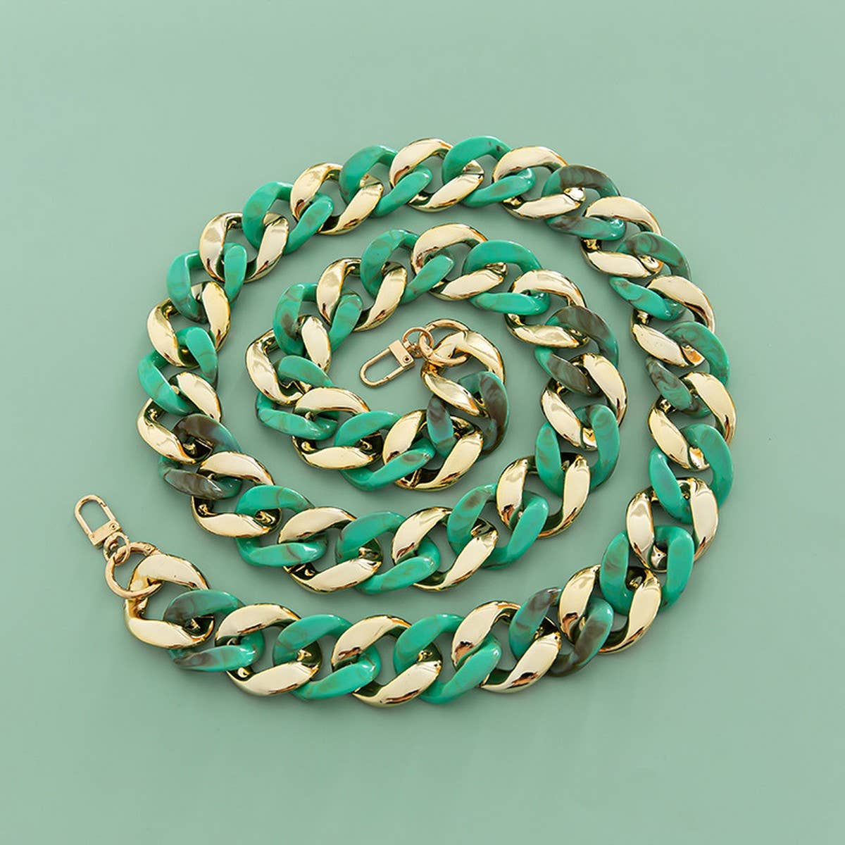 Large Resin Acrylic Bag Chain,Wide Shoulder Strap