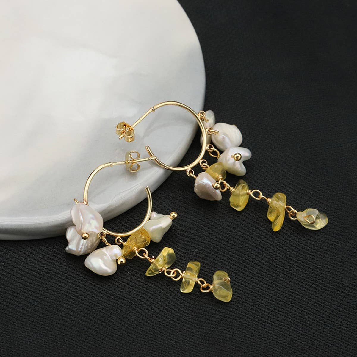 WOMEN'S HIGH-END NATURAL PEARL EARRINGS