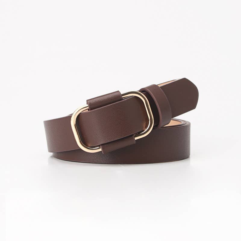 Elegant belt with no holes and free adjustment