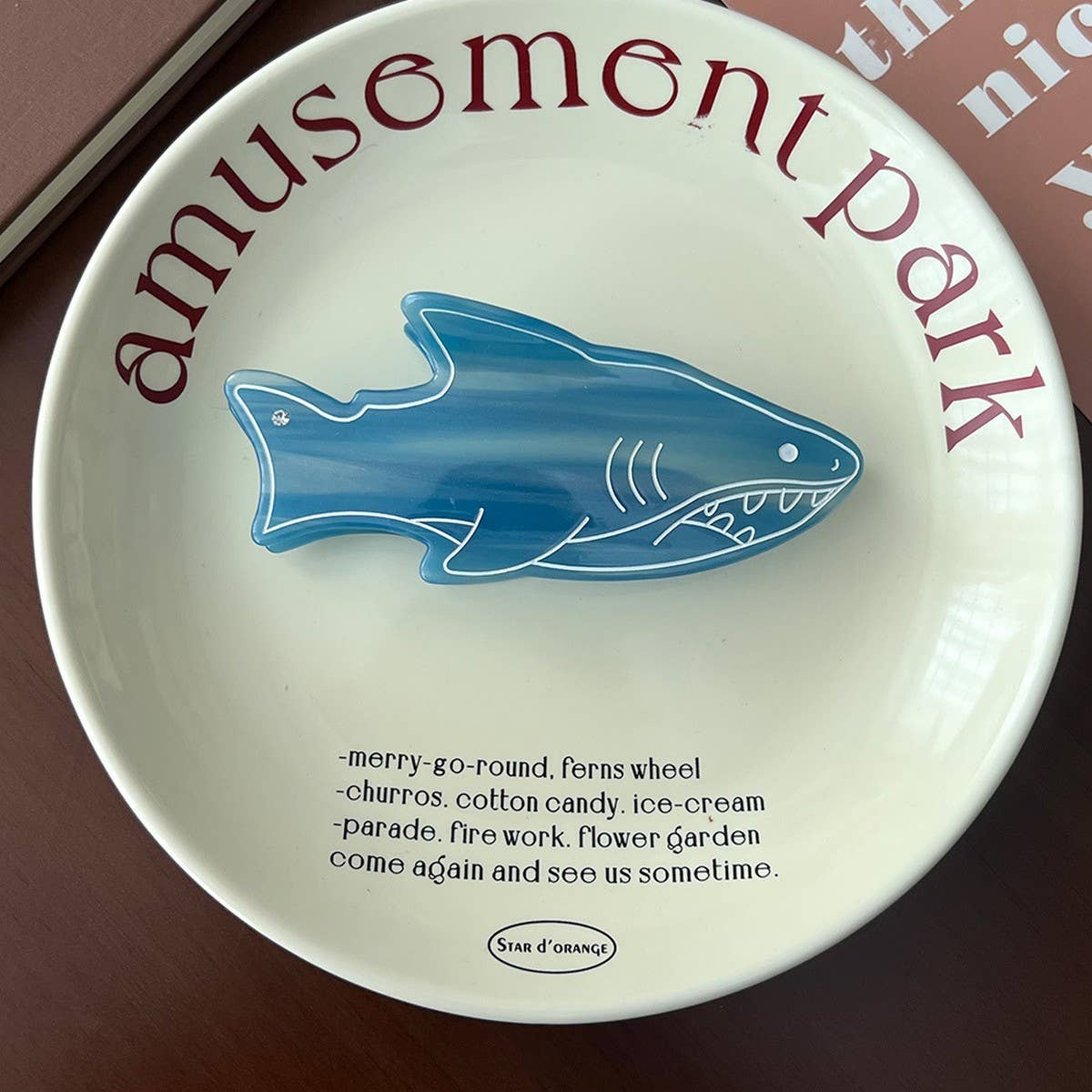 Ocean Series Hair Claw, Dolphin Shark Seal Clip_CWAHA5759