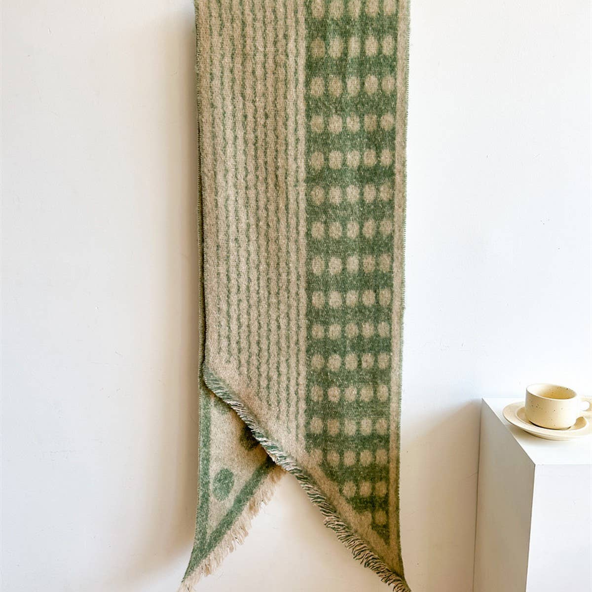 Polka Dot Loop Scarf ??Thick Warm Winter Shawl_CWASC0979