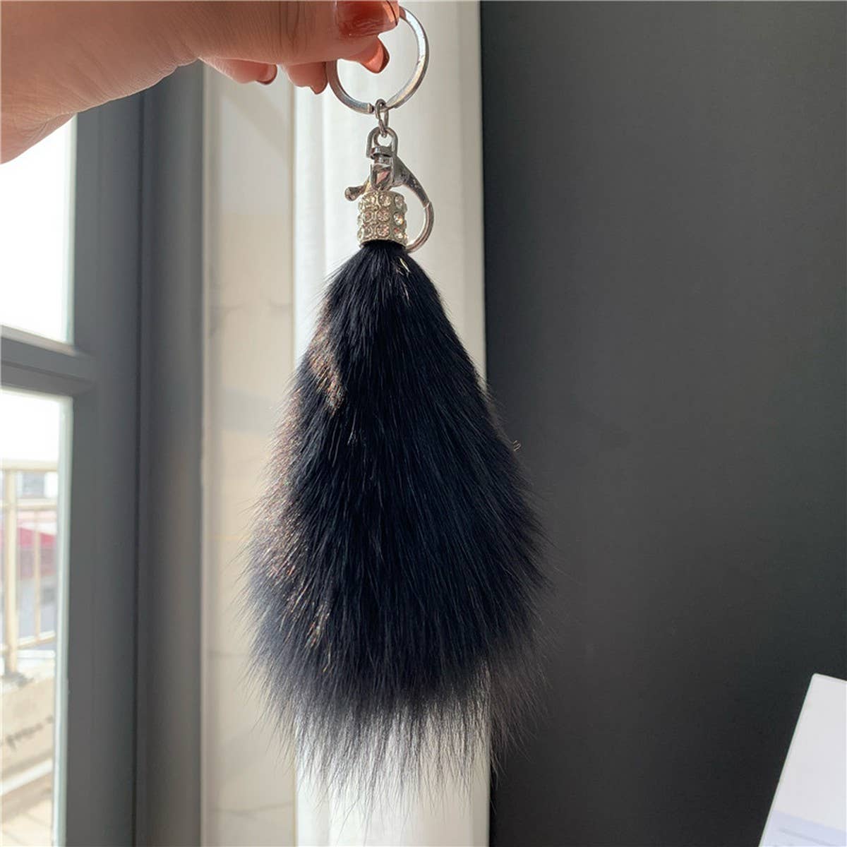 CUTE FOX HAIR TAIL BABA CAR SPOON PACKAGE PACKAGE