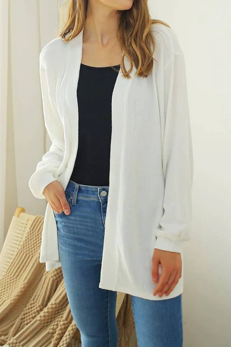 CWOCAL533_Long Sleeve Casual Open Front Long Cardigan