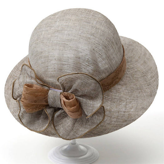 SUMMER SMALL FRESH SUN HAT BIG BRIM BEACH HAT_CWAH1456