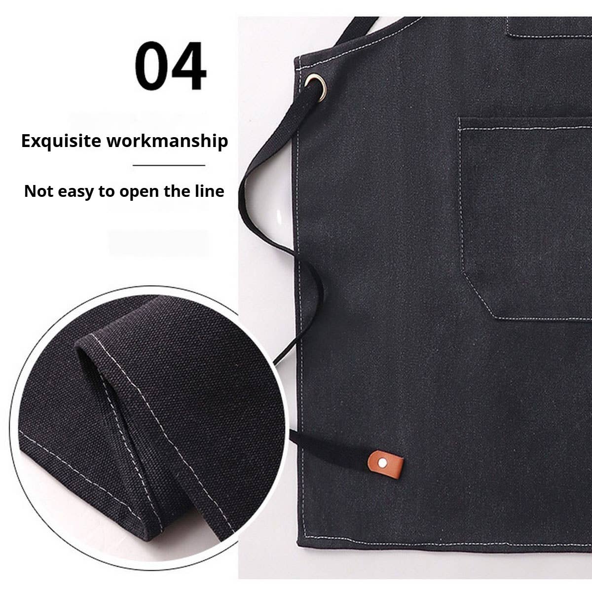 Custom Cotton Canvas Kitchen Apron for Women