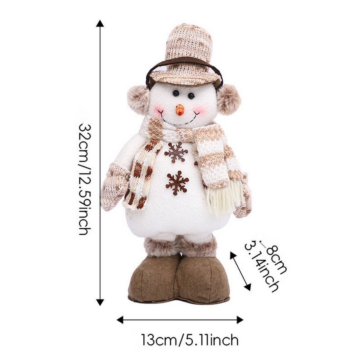 CWMM1739_Christmas Decorations Knitted Retractable Doll