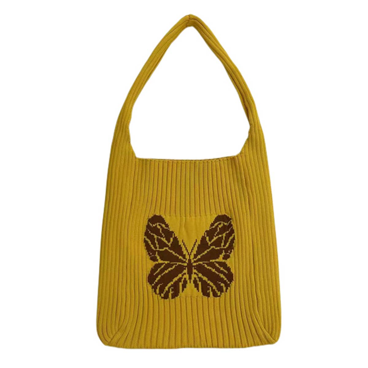 WOMEN BUTTERFLY KNITTING HOBO BAG_CWAB0836
