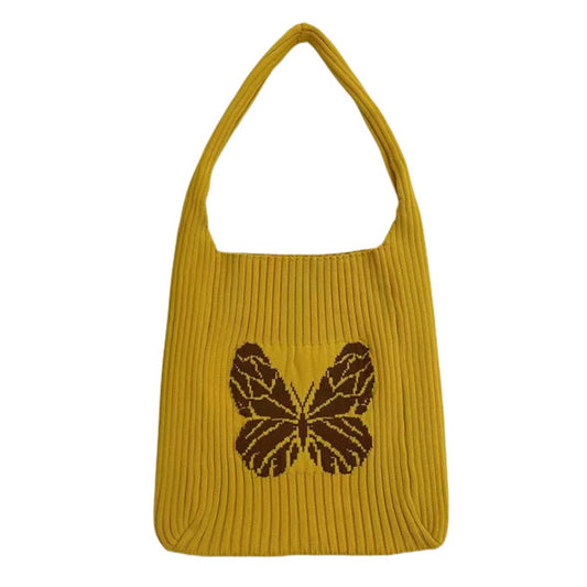 WOMEN BUTTERFLY KNITTING HOBO BAG_CWAB0836