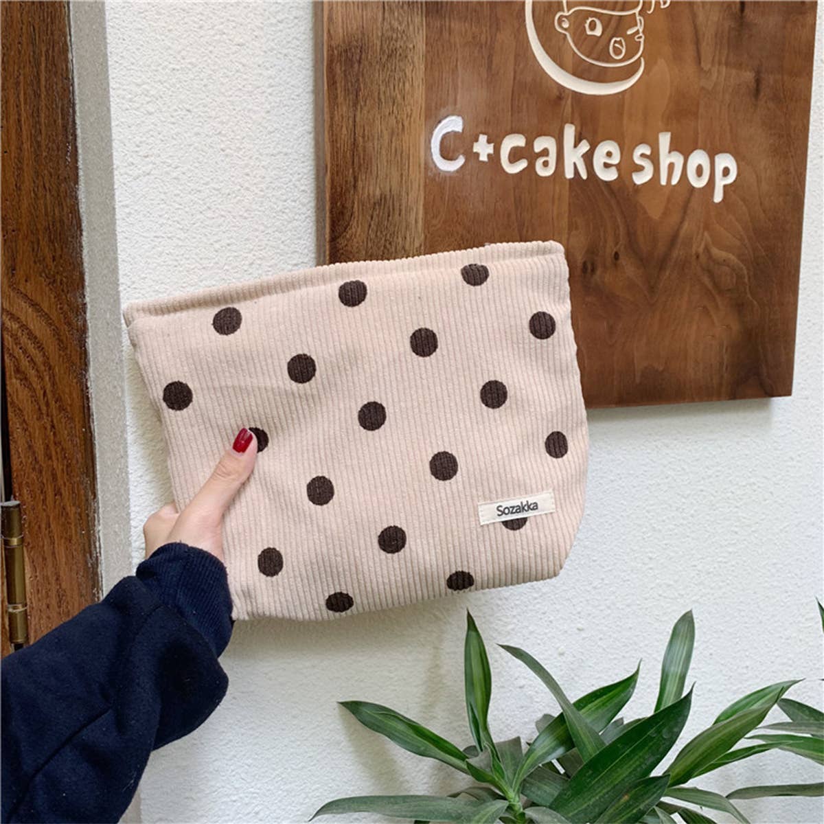 CWAB5805_SIMPLE RETRO COSMETIC BAG/CLUTCH/PENCIL BAG