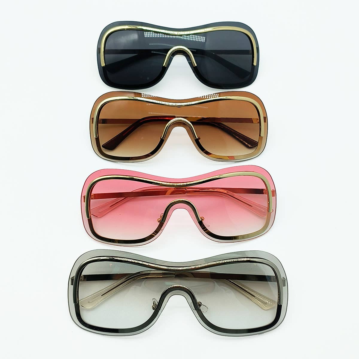 INTEGRATED METAL SUNGLASSES FRAMELESS GLASSES