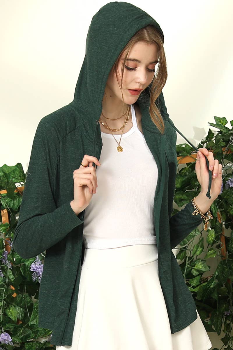 WOMEN FASHION HOODED CARDIGAN_CWOHOL442