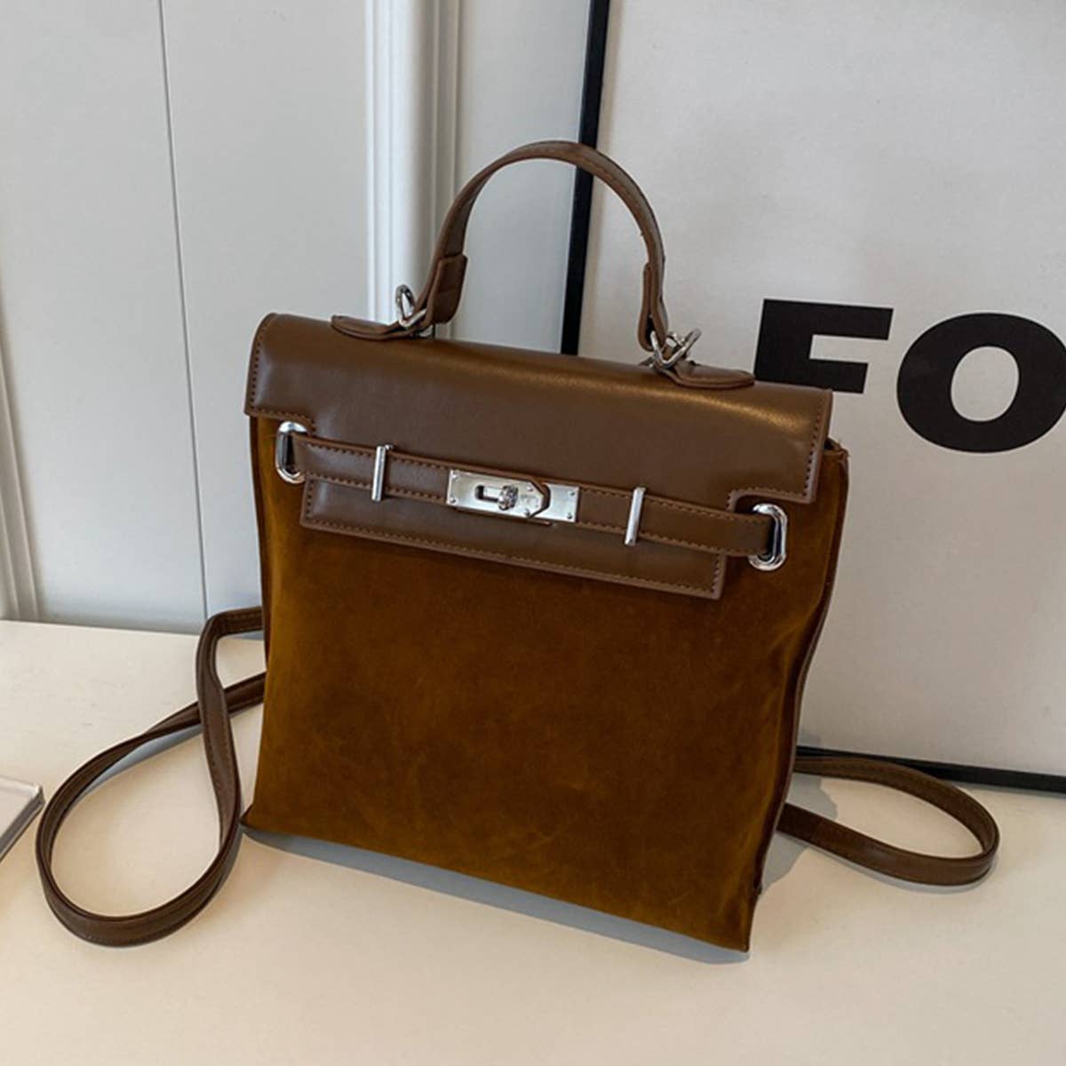 VINTAGE CASUAL PU LEATHER BACKPACK FOR WOMENS_CWAB1789