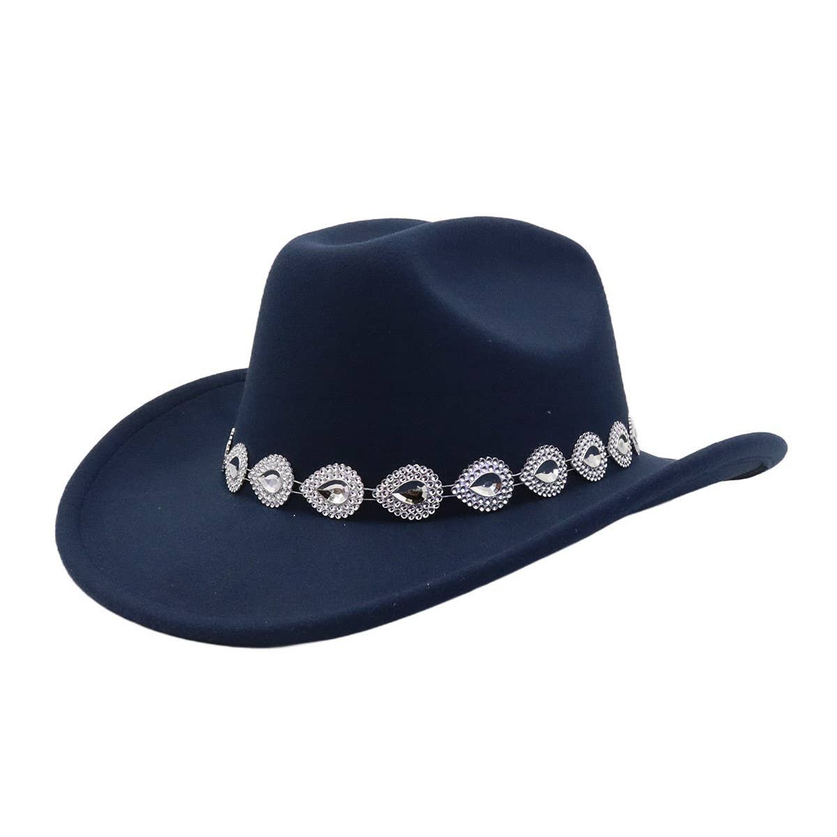 Unisex Western Cowboy Fedora Hat Ethnic Style_CWAH04468
