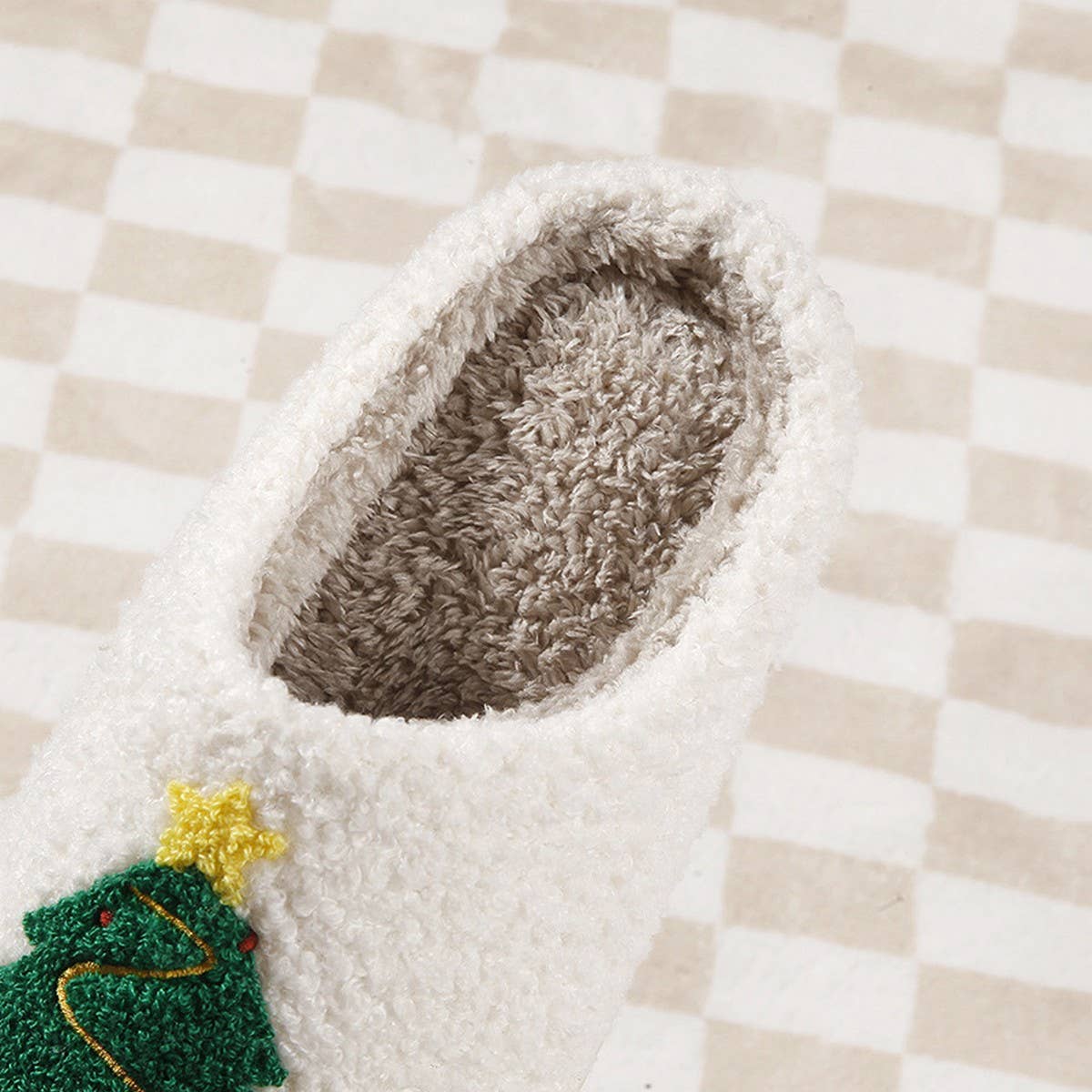 CHRISTMAS TREE WARMTH WINTER COTTON SLIPPERS
