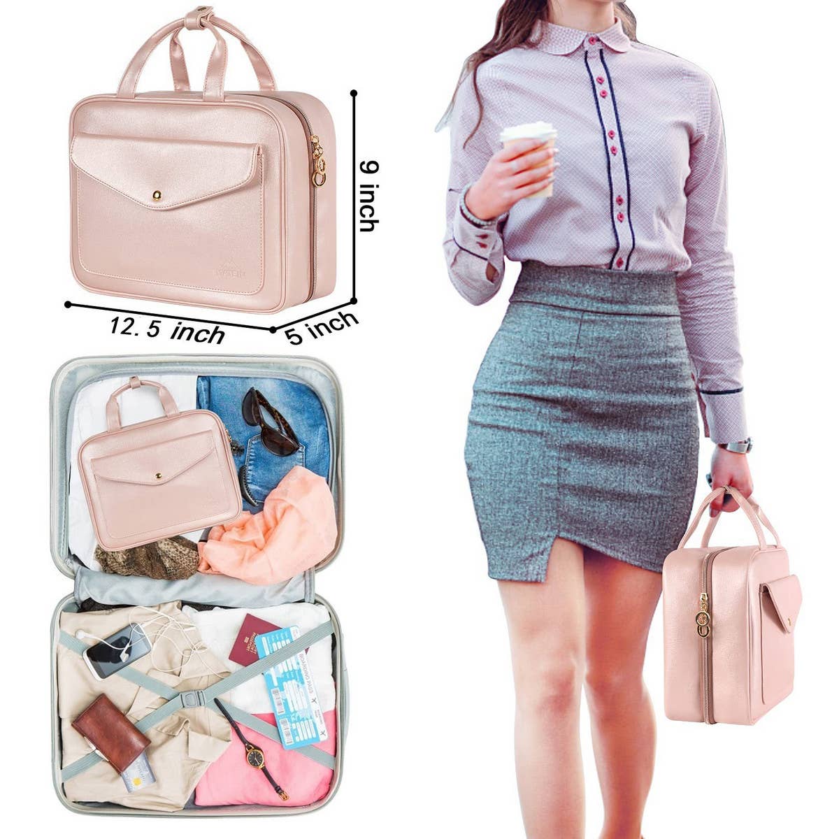 TRAVEL WATERPROOF TOILETRY BAG STORAGE BAG_CWAB2347