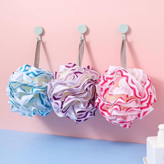 BATH POUF SOFT AND COLORFUL BATH BALL_CWMM3365