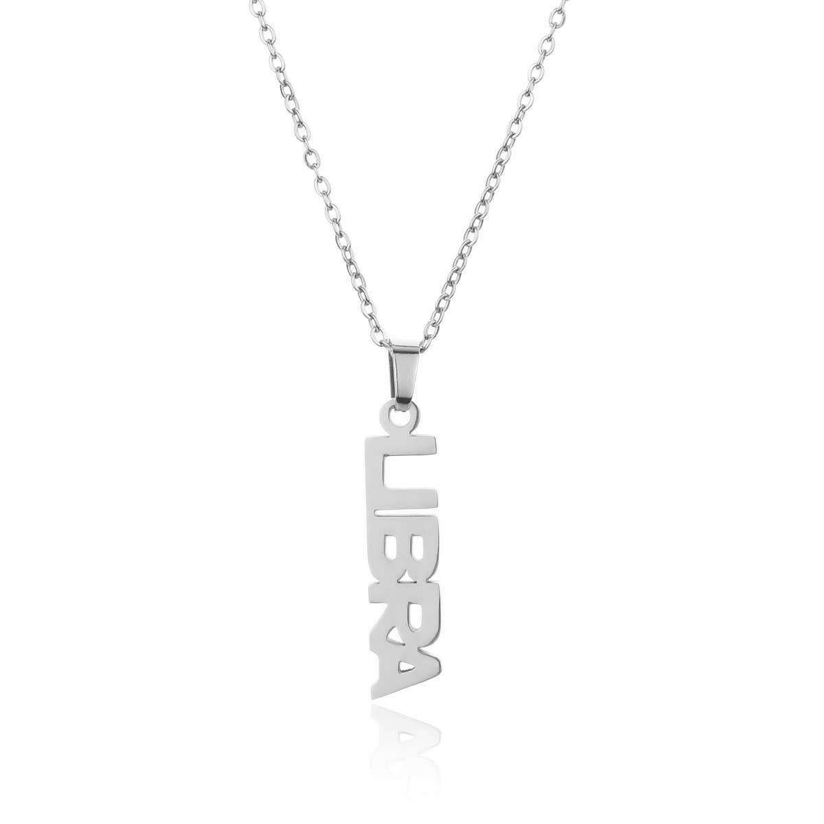CLAVICLE CHAIN TWELVE ZODIAC TITANIUM NECKLACE