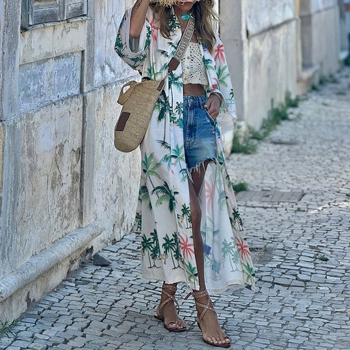 STYLISH HOLIDAY BOHEMIAN MID-LENGTH DRESS