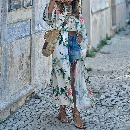STYLISH HOLIDAY BOHEMIAN MID-LENGTH DRESS