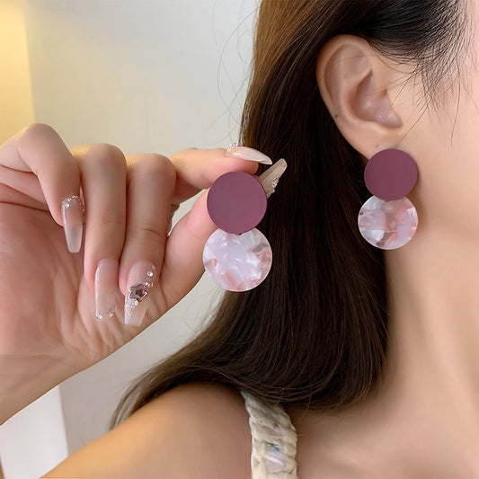 SIMPLE WARM COLOR SWEET EARRINGS_CWAJE1640