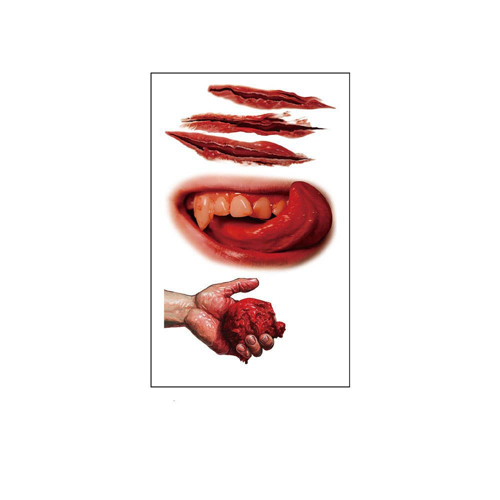 Halloween Fake Wounds ? Scary Scar Tattoos