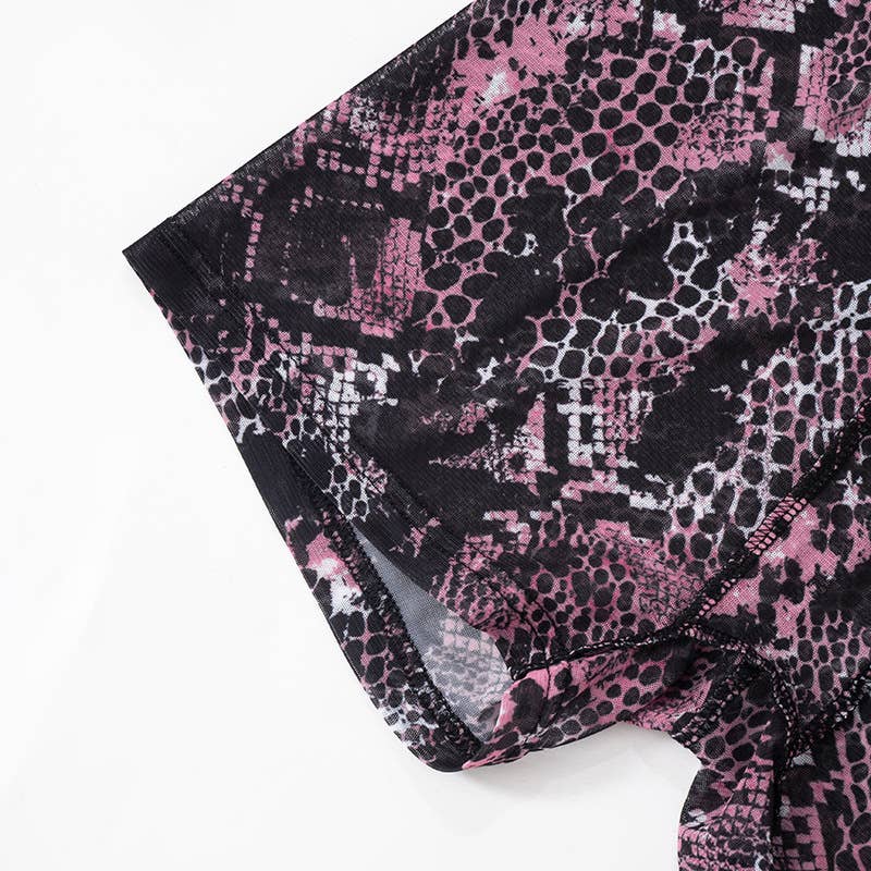 Mesh Backless High Waist Jumpsuit