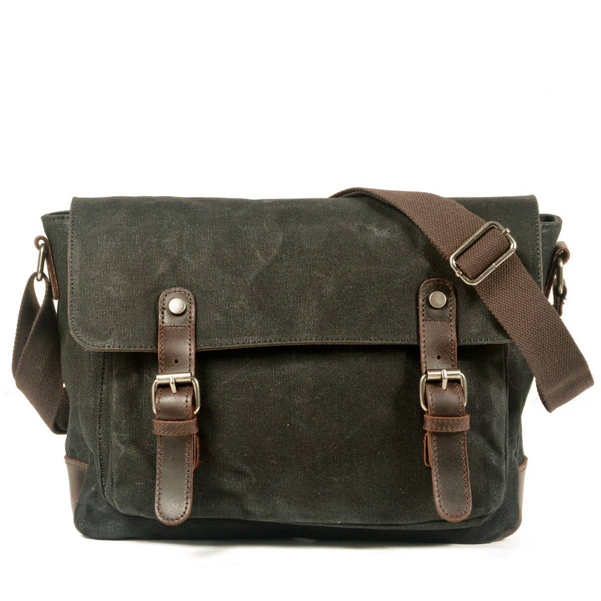 Men's Waterproof Waxed Canvas Satchel Bag_CWAB5560