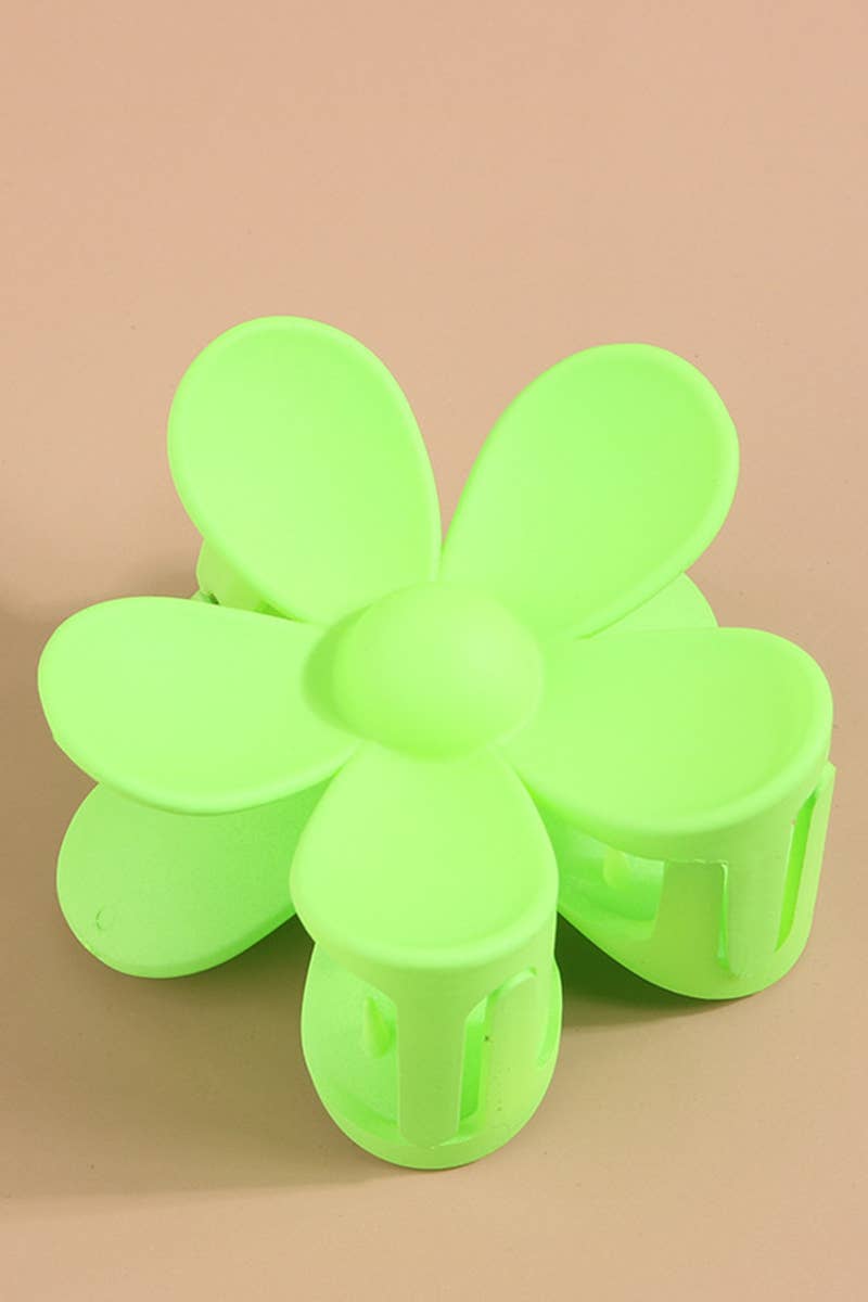 Matte Floral Hair Claw Clip ? Cute & Strong Hold_CWAHA0089