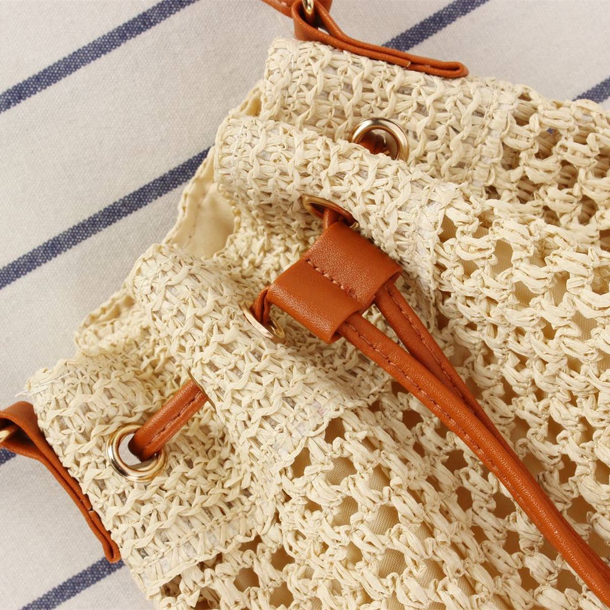 FASHION CROSSBODY BUCKET WOVEN BAG_CWAB2106