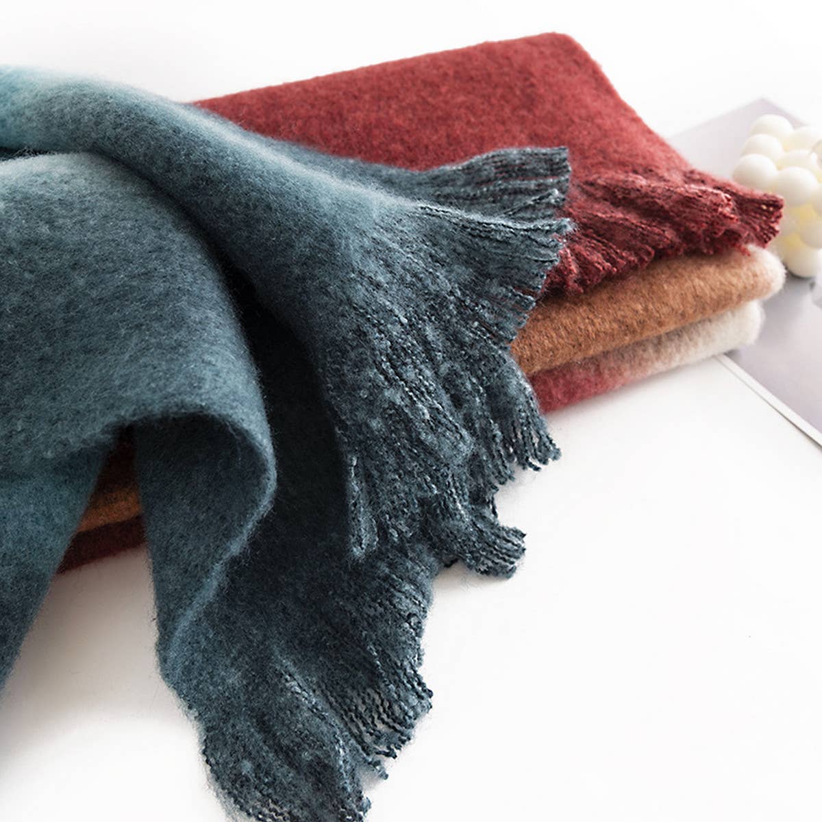 New Gradient Faux Cashmere Scarf - Winter Warmth