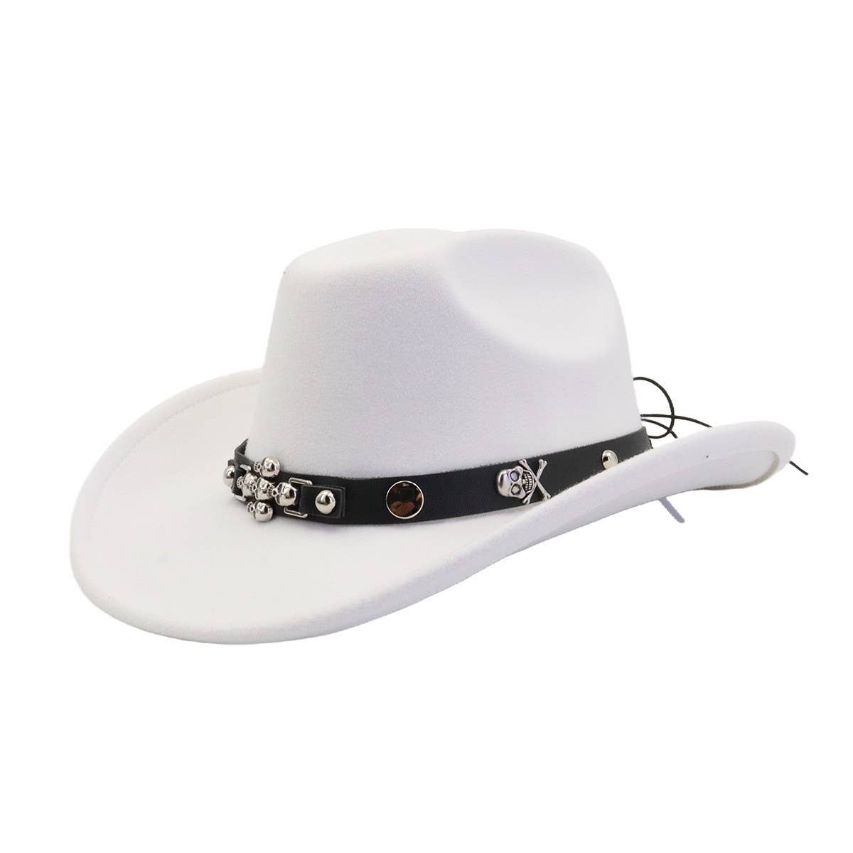Western Ethnic Wool Cowboy Fedora Hat for Couples_CWAH04385