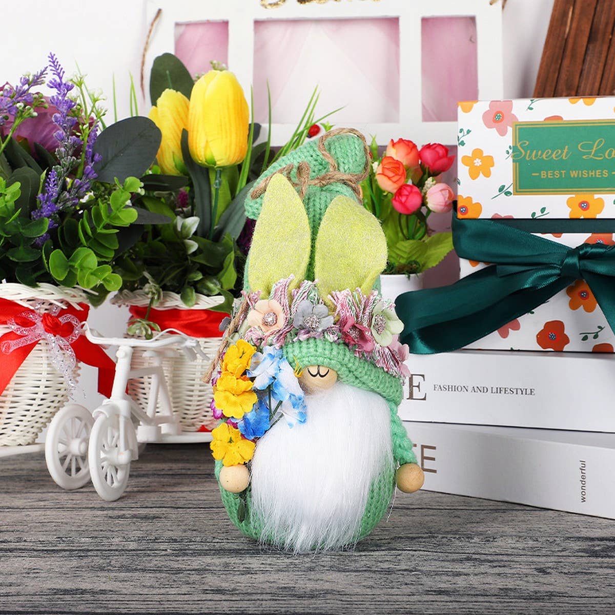 EASTER RUDOLPH CARROT BUNNY DOLL ORNAMENTS