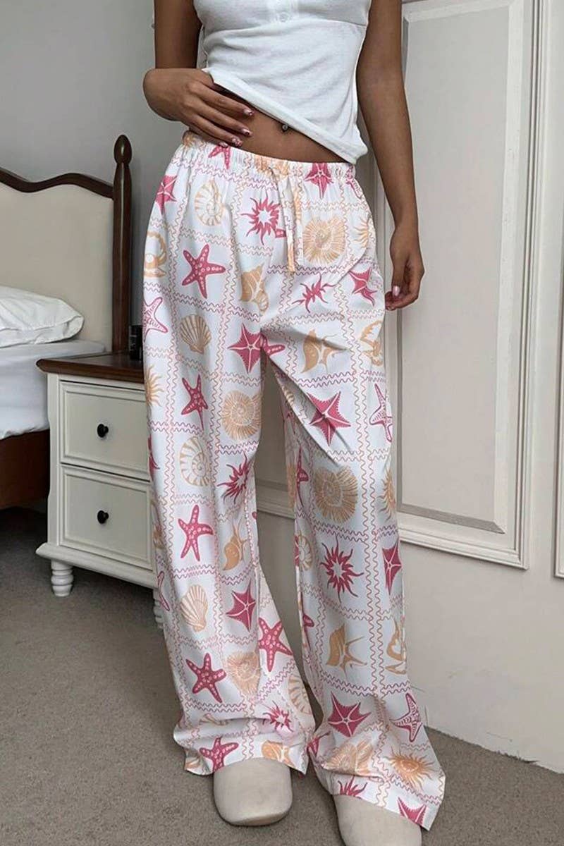 CWBLP2067_SUMMER CASUAL ALL-MATCH MOPPING PANTS