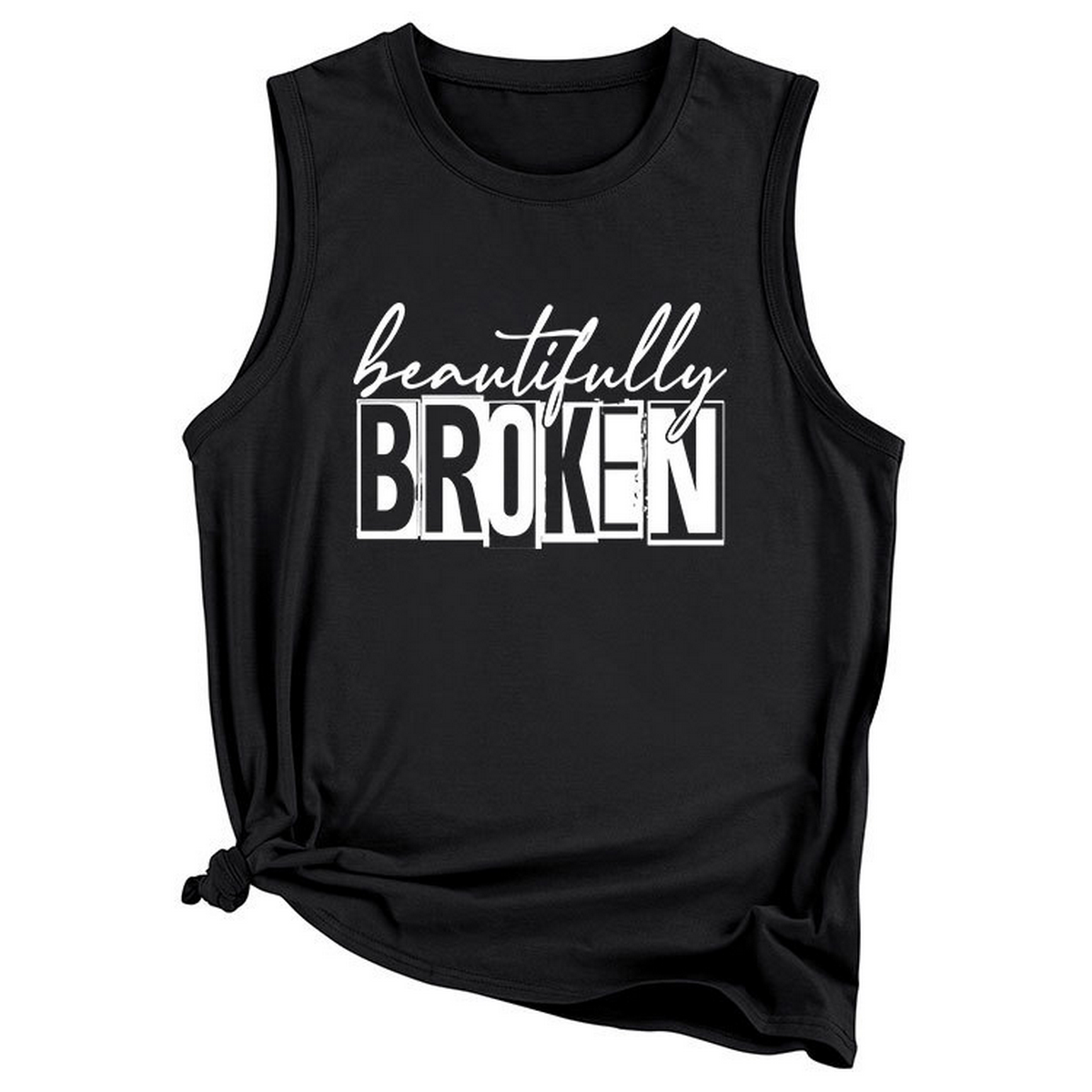 Women??¢s Casual Plus Size Tank Top, Loose Fit_CWTTSL0422