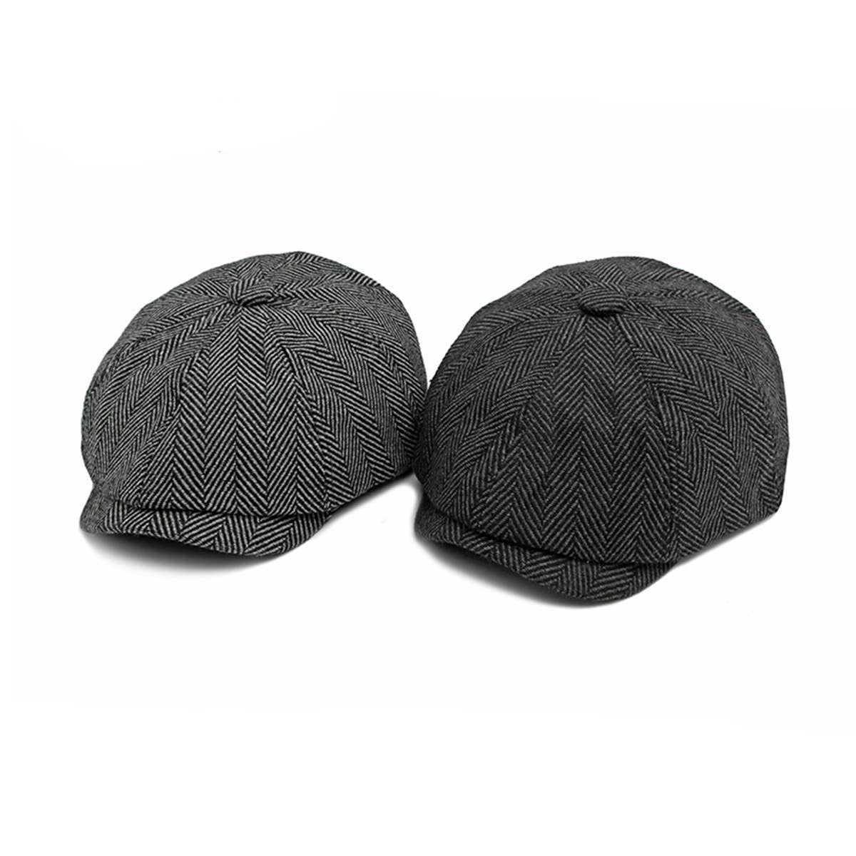 STRIPED ARTISTIC YOUTH RETRO FLAT CAP_CWAH1909