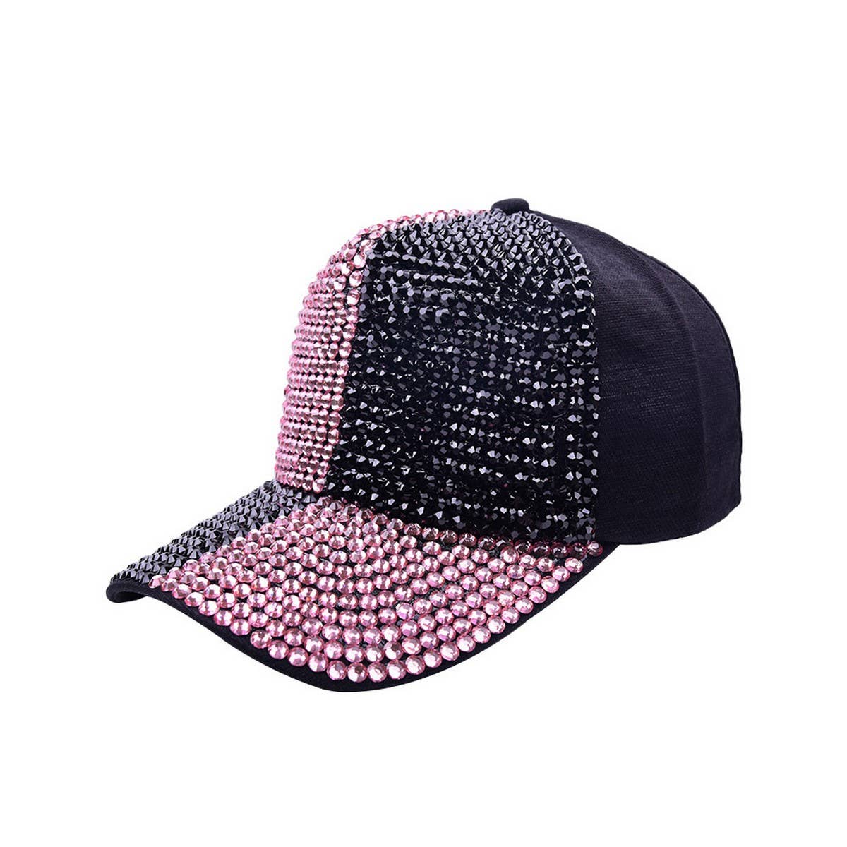 Summer Bling Baseball Cap - Stylish Rhinestone Hat CWAH1236