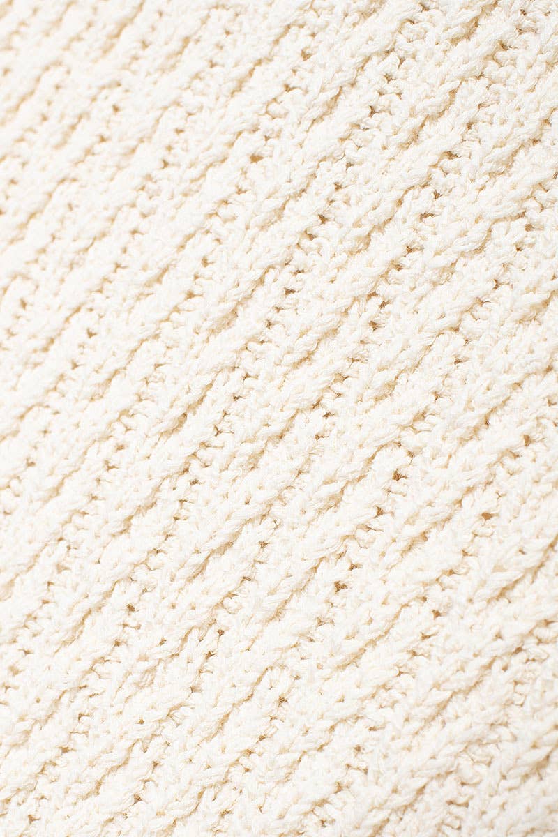 EIGHTSTRAND KNITTED CREW-NECK SINGLE-BREASTED VEST