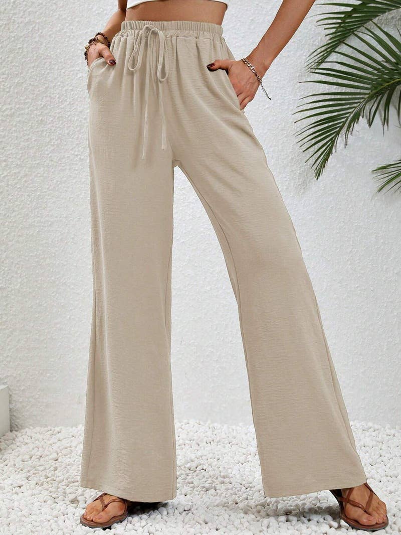 All-in-one floor-length straight leg pants