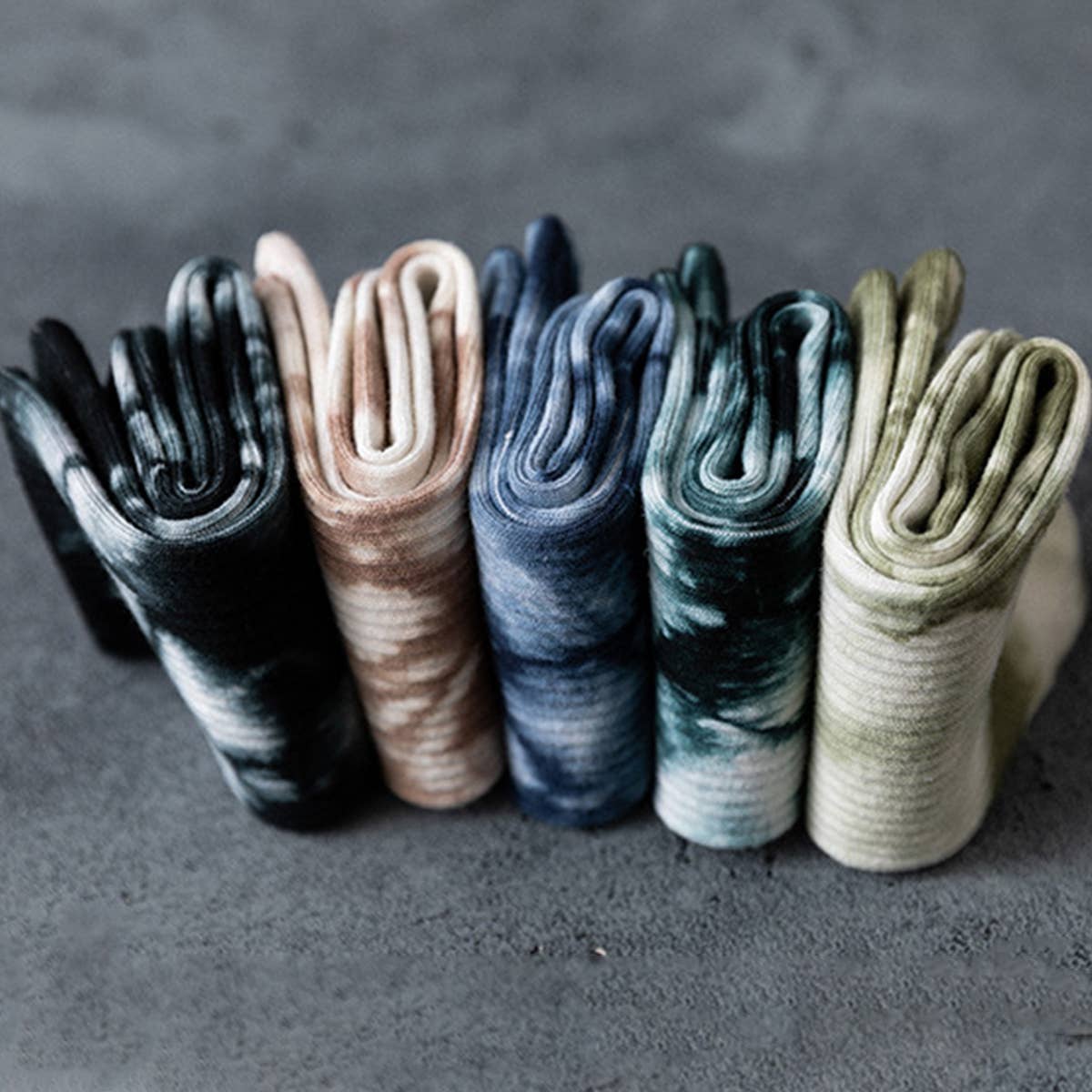 TIE-DYED HIP-HOP SPORTS SOCKS