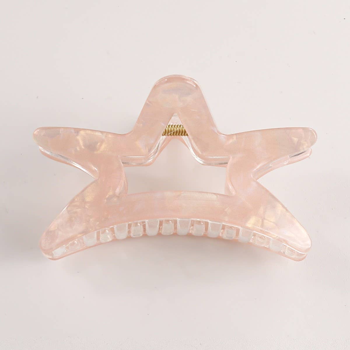CWAHA1616_TRANSPARENT STAR HAIR CLAW CLIP