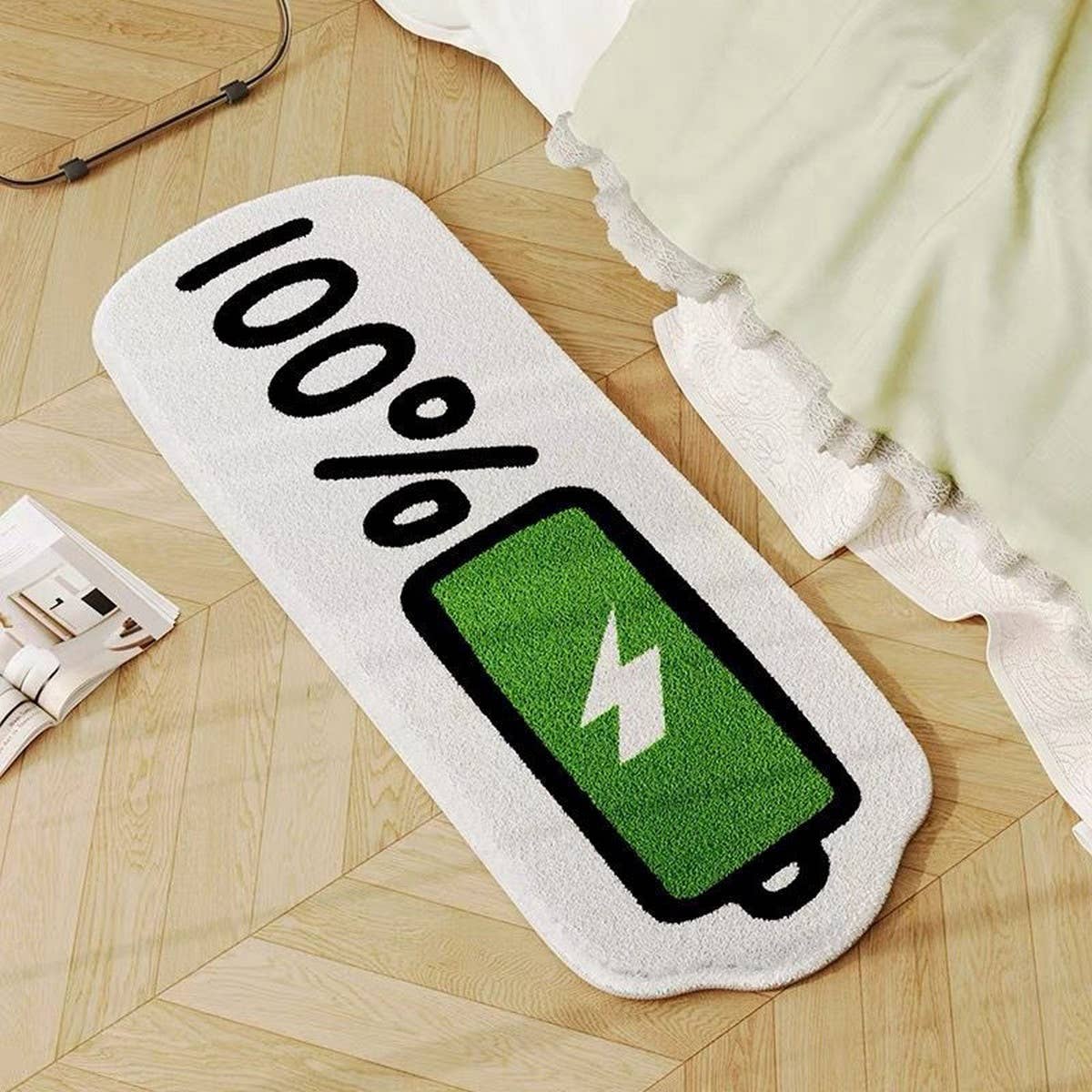 Faux Cashmere Runner Rug, Soft Thick Bedside Mat